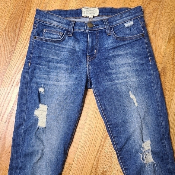 Current Elliott Size 25 The Stiletto Skinny Jeans in Niagra Destroy - Picture 3 of 7